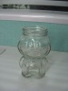 180ml animal shaped glass honey jar with lug cap