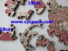 18x18cm cardboard puzzles for kids, 2.0mm thickness, 4C/4C printing, glossy varnish, MOQ 2000pcs