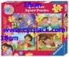 18x18cm each, 4 sets cartoon story, puzzle 2000, each piece puzzle 2.0mm thickness cardboard, 4C/4C printing, UV varnish, CE tes