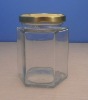 190ml Hexagonal Glass Jars,Food Grade Glass Jars