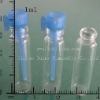 1ml clear glass test vials in PE plug