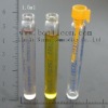 1ml glass perfume flasket with plastic stopper