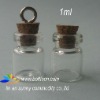 1ml mini glass vials with a O ring cork