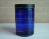 200ML BLUE cream glass jar with plastic lid, cream jar, cosmetic glass jar