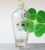 2010 pop design new style decal wine glass bottle for chinese spirit 500ml