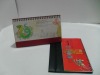 2011 Eco-friendly New Design Promotional spiral-bound desktop calendar