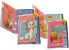 2011 New Arrival Cartoon Design LED Flashing Christmas Greeting Card With Different Logo And Nice Sound