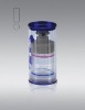 2011 TRANSPARENT perfume glass bottle with pump sprayer