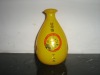 2011 high  quality  crystal yellow  glass  bottles  500ml