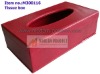 2011 new fashionable  leather tissue box