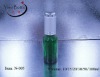 2011 new green glass essential oil bottle with silvery cap