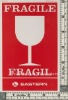 2011 new printing fragile labels for shipping sticker