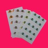 2011 years  high quality fragile paper sticker