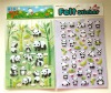 2011Panda PVC Bubble Sticker