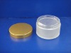 2012 200ml frosted cream jars with golden lid