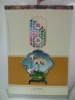 2012 Chinese Rose  Eco-friendly Promotional decorative wall  calendar