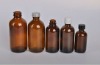 2012 Pharmaceutical amber boston round bottles