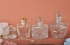 2012 Round clear square glass diffuser bottle with high degree limpid