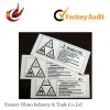 2012 Self adhesive security tags for printing