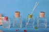 2012 Square clear square glass diffuser bottles with high degree limpid