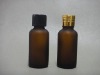 2012 glass amber frosted essential oil bottle