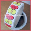 2012 popular heart shape stickers printing