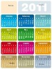 2012 yearly calendar printing