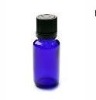 20ML blue essential oil bottle with the black tamer evident cap