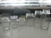 20ml-600ml square glass food jar/glass storage jar with mouth size40-60mm