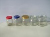 20ml-750ml clear glass jar with screw mouth and lid