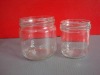 20ml-750ml clear glass jar with screw mouth and lid