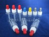 20ml glass clear tube bottle red cap