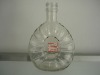 225ml transparent glass wine bottle