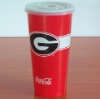 22oz with lid cola cold drink paper cup