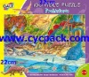 22x22cm 4cm piece puzzle, colorful printing, 4c/1c, glossy lamination, die cutting into puzzle pieces, moq 2000pcs