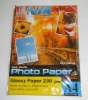 230gsm photo paper with beautiful plastic bag