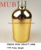 240ML High Quality UV Golden Empty Glass Cosmetic Perfume Bottles Packaging