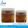 240ml plastic square cream jar for hair mask package