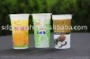 250 ml colorful disposable plastic printed yogurt cup