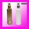 250ml  PET perfume bottle with golden mist sprayer