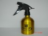 250ml gold aluminum sprayer bottle with the 28/410 trigger sprayer