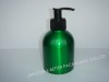 250ml green aluminum sprayer bottle with the 28/410  plastic pump sprayer