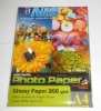 260gsm photo paper with beautiful plastic bag