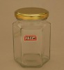 275ml Hexagonal Glass Jar For Canned Food