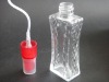 28ml clear perfume glass bottle with nice floral-design