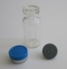 2R Glass Vial with 13mm rubber stopper and flip off cap