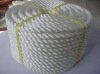 3 strands twist white PP rope