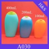 300/200/100ml PE plastic shampoo bottle