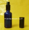 300ml blue essential oil glass bottle with Pump Sprayer