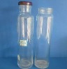 300ml clear and tall glass bottle for juice